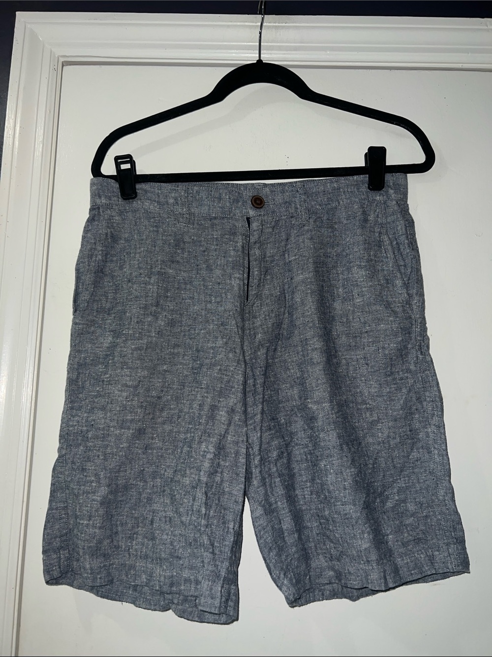 Patagonia Men's Heathered Blue/Gray Flat-Front Shorts